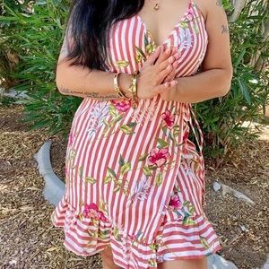 🌹cute summer wrap dress